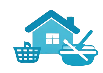 Pflegedienst Beni - Haus mit Einkaufskorb-Symbol